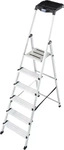 Krause 126542, Krause Alu-Stufenstehleiter (Stehleiter, 210 cm) (126542) Grau