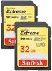 SanDisk SDSDXVE-032G-GNCI2, SanDisk Extreme SDHC U3 2-Pack (SDHC, 32 GB, U3,...