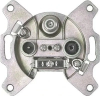 Astro 00541312, Astro Antennensteckdose (Antennendose) (00541312) Silber