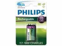 ProPlus 9VB1A17/10, ProPlus Philips Batterie 9V 170 mAh im Blister (1 Stk., 9V,...