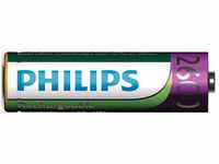 Philips R6B4B260, Philips Mignon Akku Batterie 4er Set (4 Stk., 2600 mAh), 100...