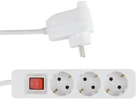 REV 0012392114, REV Powersplit (4x, CEE 7/3, 2 m) (0012392114) Weiss