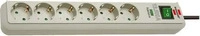 Brennenstuhl 1159750015, Brennenstuhl Eco-Line (6x, CEE 7/4, 1.50 m) (1159750015)