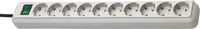Brennenstuhl 1159350010, Brennenstuhl Eco-Line (10x, CEE 7/3, 3 m) (1159350010) Grau