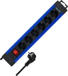 REV 0014612213, REV 0014612213 Steckdosenleiste mit Schalter 6fach Blau, Schwarz
