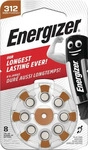 Energizer E301431801, Energizer Hearing Aid 312 (8 Stk., A312, 155 mAh) (E301431801),