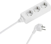 Vivanco VVELSTR3SCHWP, Vivanco 3-fach Steckdosenleiste, 1,5mm&sup2;,1,40m (3x, CEE 7/3,