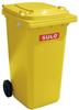 SULO Müllgroßbehälter 240 l HDPE gelb fahrbar, nach EN 840, Abfalleimer, Gelb