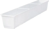 Geli 803 100 10, Geli Blumenkasten Standard Kunststoff 100x17x14 cm weiss (100 x 17 x