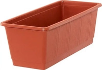 Geli 803 040 06, Geli Blumenkasten Standard Kunststoff 40x17x14 cm terracotta (40 x