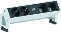 Bachmann 902.411, Bachmann DESK2 - 2xSchuko & 2xEmpty (2x, CEE 7/3) (902.411)