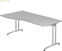 Hammerbacher VBS18/5, Hammerbacher Serie B (180 x 100 x 72 cm) (VBS18/5) Grau