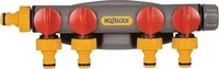 Hozelock 2150R0000, Hozelock 4-Wege-Hahnanschluss (Schlauchverbinder, 12.50 mm)