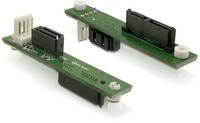 Delock 61667, Delock SATA Slim 13pin -> SATA 7pin (4 pin PWM, SATA) (61667)