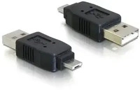 Delock 65037, Delock USB-Adapter USB Typ A, 4-polig (M) (65037) Schwarz