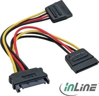 InLine 29683, InLine SATA Strom-Y-Kabel (15 cm, 15 pin S-ATA) (29683)