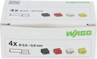 Wago 243-504, Wago Steckklemme Micro-Wago 4-fach gelb (243-504)