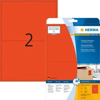 Herma 4497, Herma Farbige Etiketten A4 abl&ouml;sbar (4497) Rot