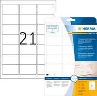 Herma 8017, Herma Transparente Adressetiketten A4 (8017)
