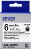 Epson C53S652004, Epson ETIKETTENKASSETTE LK-2TBN (0.60 cm, Schwarz, Transparent)