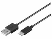 Goobay Goobay USB-CTM Sync- & Ladekabel 1m, Schwarz, 1 m (1 m, USB 2.0), USB...