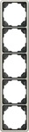 JUNG CD585PT, JUNG Einbaurahmen 5f pt glz CD / CD 500 CD585PT (CD585PT) Grau