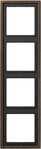 JUNG ME2984AT, JUNG Einbaurahmen 4f ms mt LS / LS 990 Metall ME2984AT (ME2984AT) Gold