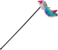Trixie G13-4516, Trixie Spielstab mit Maus (Spielangel Katze) (G13-4516)