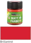 Kreul Acryl Mattfarbe Brilliantrot 50ml (50 ml) (18482652) Rot, Grundpreis: &euro;