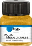 Kreul 77271, Kreul Acryl Metallicfarbe, cremig deckend, 20 ml (20 ml) (77271) Gold,