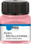 Kreul Acryl Metallicfarbe, cremig deckend, 20 ml (20 ml) (23251883) Rosa,...