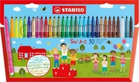 Stabilo 378/1-30-01, Stabilo Fasermaler Trio A-z (30x) (378/1-30-01)
