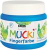 Mucki 23108, Mucki Fingerfarbe (Blau, 150 ml)