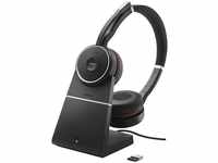 Jabra 7599-832-109, Jabra Evolve 75 Ms Stereo (Kabellos) Schwarz