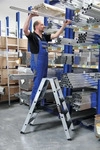Munk 043808, Munk Stufen-Stehleiter 250 kg beidseitig begehbar mit clip-step R13 2x8