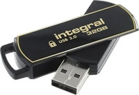Integral INFD32GB360SEC3.0, Integral 32GB Secure 360 Encrypted USB 3.0 (32 GB, USB-A)