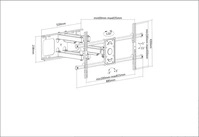 Manhattan 461290, Manhattan TV Wandhalterung (Wand, 75 kg, 37" - 90") (461290)