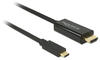Delock USB Typ C - HDMI (Typ A) (2 m, USB Typ C, HDMI) (6393367)
