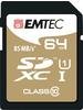 Emtec ECMSD64GXC10GP, Emtec Gold+ Flash-Speicherkarte (SDXC, 64 GB, U1, UHS-I)