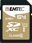 Emtec ECMSD64GXC10GP, Emtec Gold+ Flash-Speicherkarte (64 GB, SDXC, U1, UHS-I)