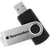 Soennecken 71618 (32 GB, USB A, USB 3.0), USB Stick, Schwarz, Silber