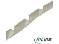InLine 59947Q, InLine Spiralband (Kabelspiralschlauch, 10000 mm) Weiss, 100 Tage
