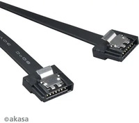 Akasa AK-CBSA05-30BK, Akasa Proslim SATA 3 Kabel 30cm gerade (30 cm, SATA III)
