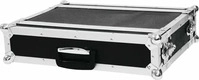 Roadinger 30107190, Roadinger Effektrack CO DD, 2HE, 24cm tief, schwarz (19" Case)