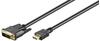 Helos Anschlusskabel, HDMI Stecker/DVI Stecker, PREMIUM 4K, 10,0m, schwarz HDMI 1.4