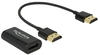 Delock 65667, Delock Monitoradapter HDMI-A zu VGA-Bu schwarz (VGA, 15 cm)