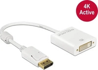 Delock 62600, Delock Monitoradapter DP zu DVI, aktiv, 4K Support (DVI, 20 cm) (62600)