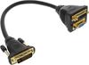 InLine DVI-I Adapterkabel (VGA, DVI, 23 cm), Data + Video Adapter, Schwarz
