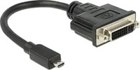 Delock 65563, Delock Micro-D HDMI zu (DVI, 20 cm) (65563) Schwarz