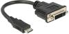 Delock Mini HDMI zu DVI (DVI, 20 cm) (5831024) Schwarz
